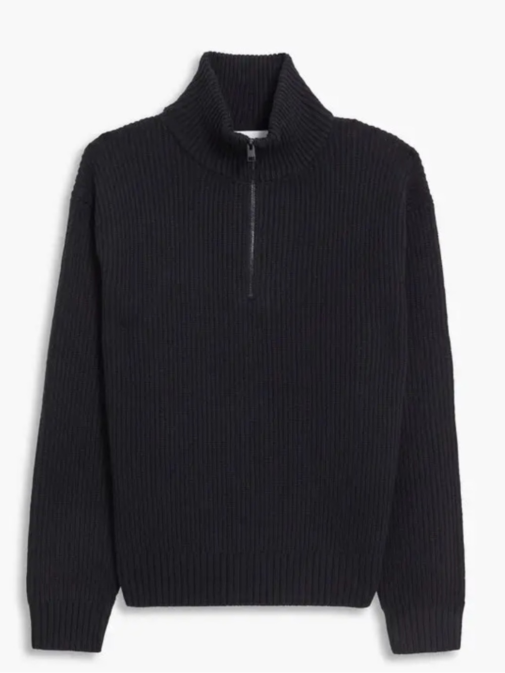 Frame The Essential Half Zip Wool Sweater NEW NWT